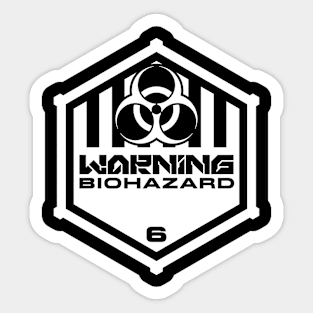 Warning: Biohazard Sticker